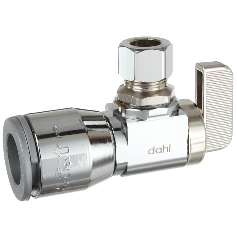 Dahl mini-ball 611-QG3-31/211 Stop Valve, 1/2 x 3/8 in Connection, Compression, 125 psi Pressure, Manual Actuator – image 1
