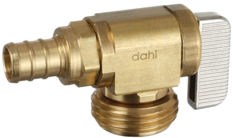 Dahl 621-PX3-04-BAG Hose and Boiler Drain Valve, 1/2 in Connection, Crimp Hose, Manual Actuator, Brass Body – image 1