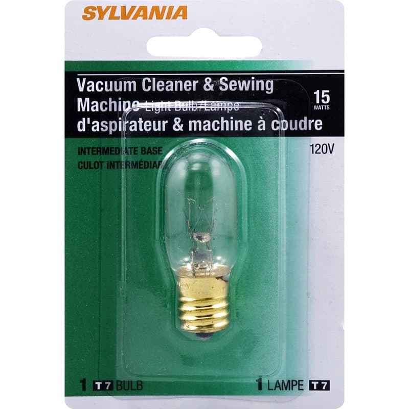Sylvania 18174 Incandescent Lamp, 15 W, T7 Lamp, Intermediate E17 Lamp Base, 115 Lumens, 2850 K Color Temp – image 1