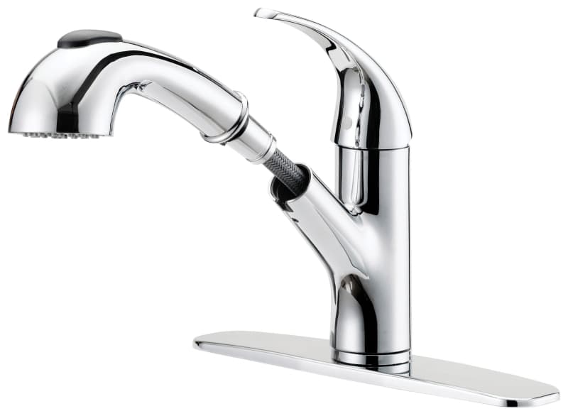 Boston Harbor FP4A4079CP Kitchen Faucet, 1.8 gpm, 1-Faucet Handle, 1, 3-Faucet Hole, Metal/Plastic, Chrome Plated – image 1