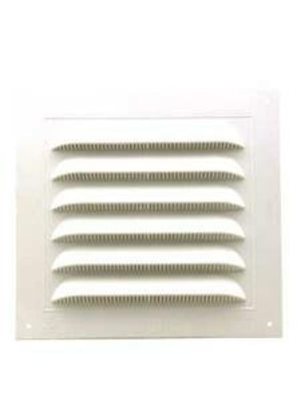 Duraflo 621218 Gable Vent, 20-1/2 in L, 14.813 in W, Polypropylene, White – image 1