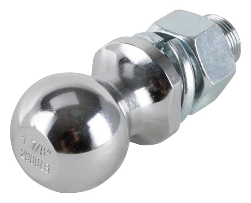 Vulcan HBB09 Hitch Ball, 1-7/8 in Dia Ball, 1 in Dia Shank, 2,000 lb Gross Towing – image 1