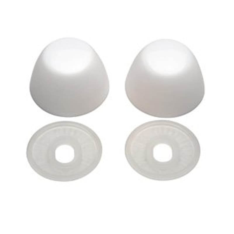 Moen M-Line Series M5686 Bolt and Screw Cap, 2-Piece, Plastic, White – image 1