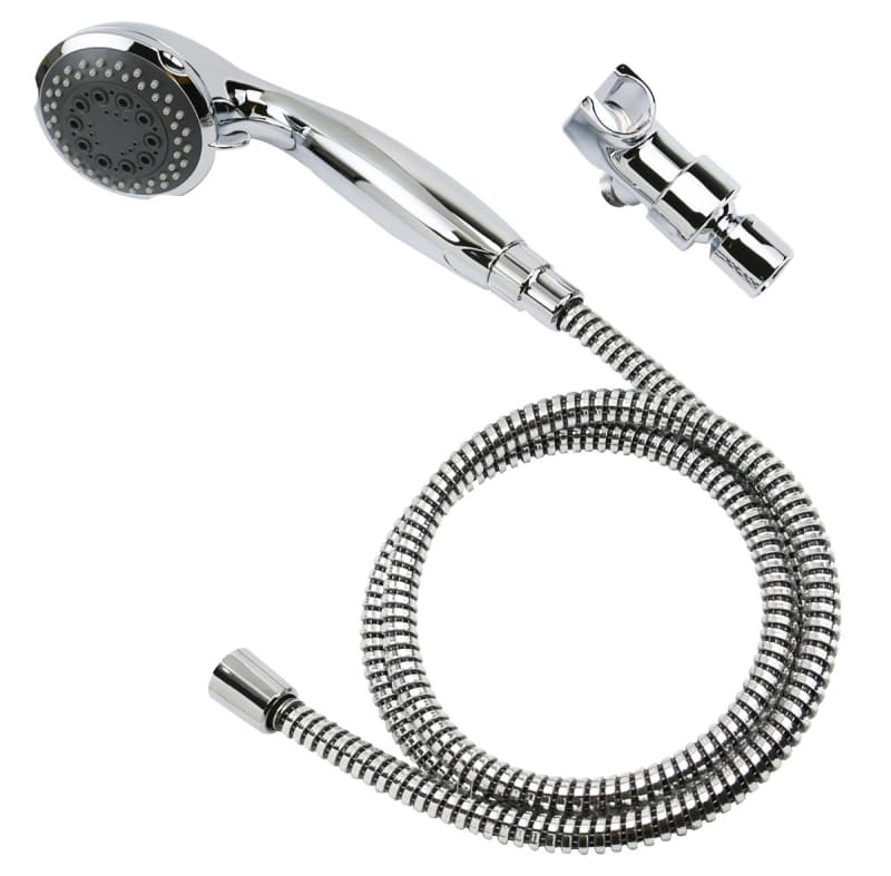 Boston Harbor HS00813CP Hand-Held Shower Head, 1.75 (6.6) 80 gpm (L/MIN) psi, 1/2-14 NPT Connection, Threaded, PVC – image 1