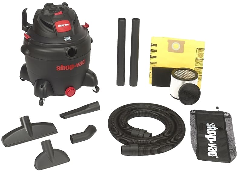 Shop-Vac 8252605 Wet/Dry Vacuum, 16 gal Vacuum, 150 cfm Air, Cartridge, Disposable Filter, 6.5 hp, 120 VAC – image 1