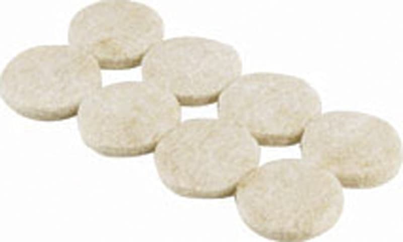Shepherd Hardware 9928 Furniture Pad, Felt Cloth, Beige, 3 in Dia, Round – image 1