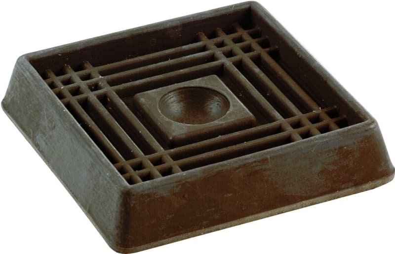 Shepherd Hardware 9078 Caster Cup, Rubber, Brown, 2/PK – image 1