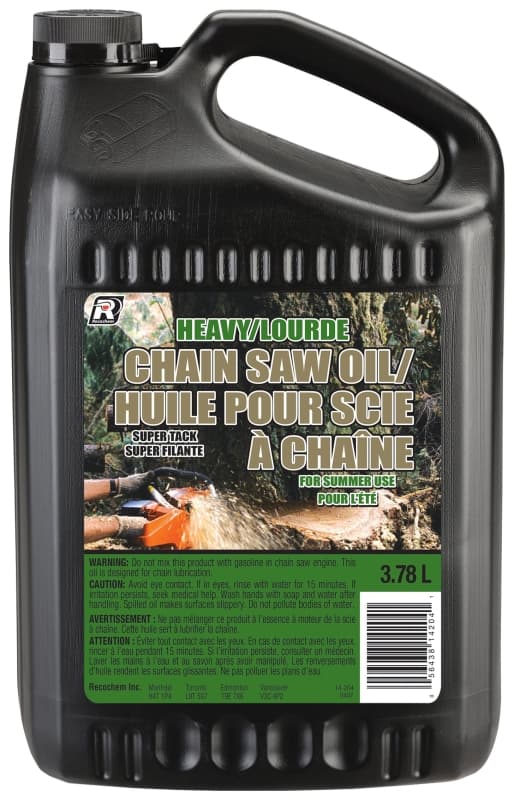 Recochem 14-204CHEP Heavy Chainsaw Oil, Red, 392 deg F Flash, 3.78 L – image 1