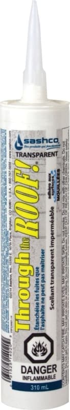 Sashco 14020 Roof Sealant, Clear, Liquid, 10.5 oz, Cartridge – image 1