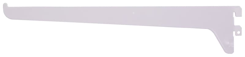 ProSource 25228PHL-PS Single and Utility Shelf Bracket, 90 lb/Pair, 12 in L, 2-1/2 in H, Steel, White – image 1