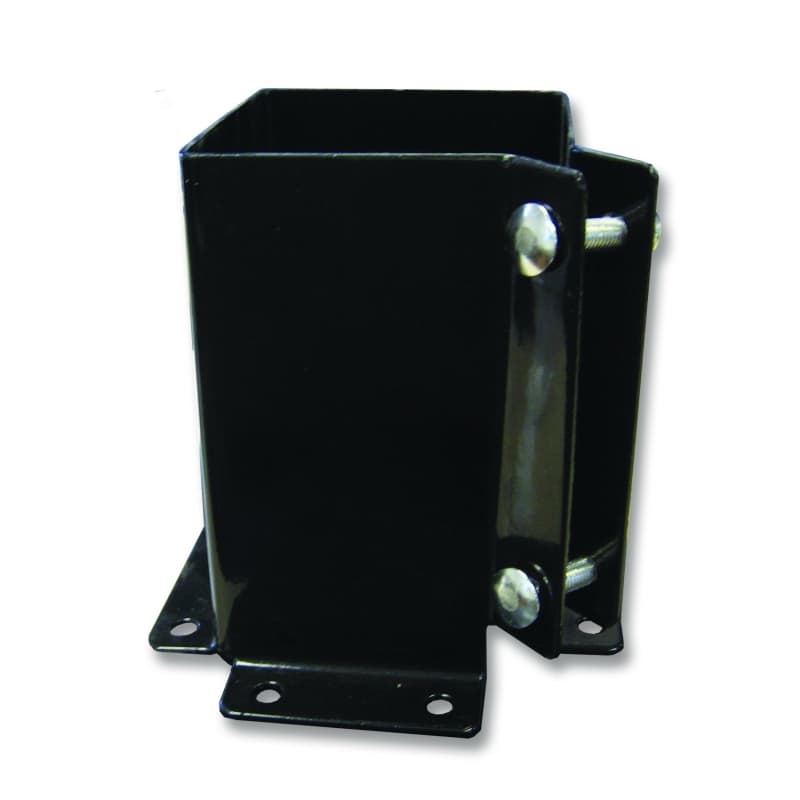 Pylex 13060 Bolt Spike Head, 4 x 4 in Post, Steel, Black, Powder-Coated – image 1