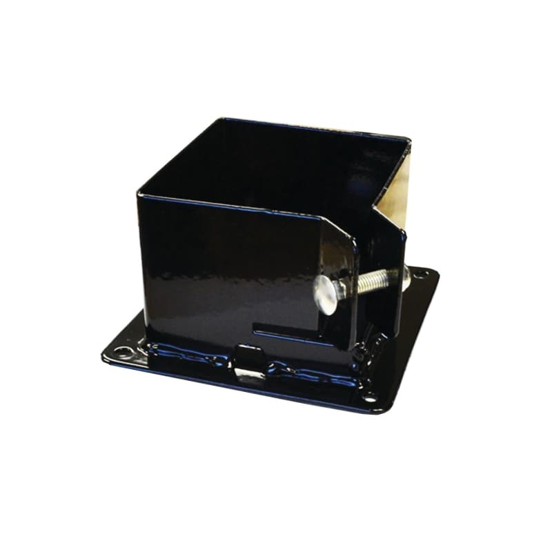 Pylex Fixbase 44 13062 Post Base, 4 x 4 in Post, Steel, Black, Powder-Coated – image 1