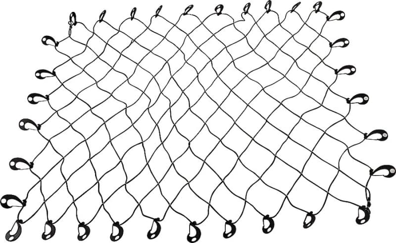 ProSource FH92102 Cargo Net, 96 in L, 72 in W, Rubber, Black – image 1