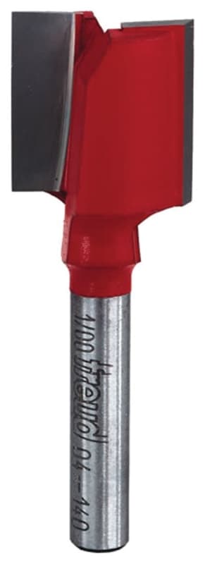 Freud 04-140 Double-Flute Straight Bit, 3/4 in Dia Cutter, 3/4 in L Cutting, 2-1/8 in OAL, 1/4 in Dia Shank – image 1