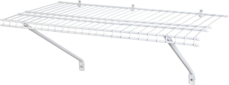 ClosetMaid 1031 Shelf Kit, 60 lb, 36 in L, 12 in W, Steel, White – image 1