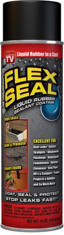 Flex Seal FSC20 Rubberized Spray Coating, Black, 14 oz, Can – image 1