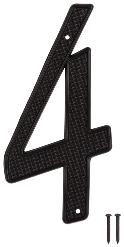 ProSource N-014-PS House Number, Character: 4, 4 in H Character, 2.28 in W Character – image 1