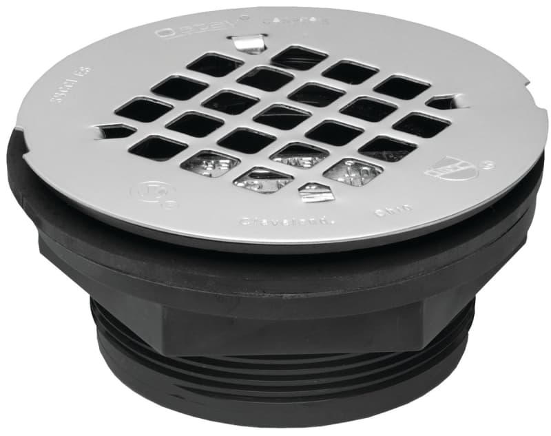 Oatey 42084 Shower Drain, ABS, Black, For: 2 in SCH 40 DWV Pipes – image 1