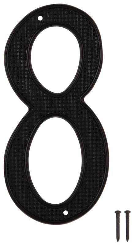 ProSource N-018-PS House Number, Character: 8, 4 in H Character, 2.28 in W Character – image 1