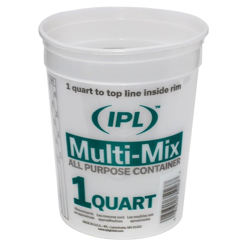 Leaktite #2M3 Multi-Mix Container, 1 qt, HDPE, Clear – image 1