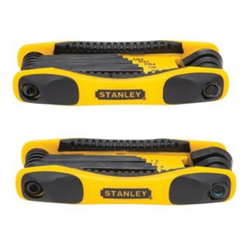 STANLEY STHT71839 Metric and SAE Hex Key, Steel, Black/Yellow – image 1