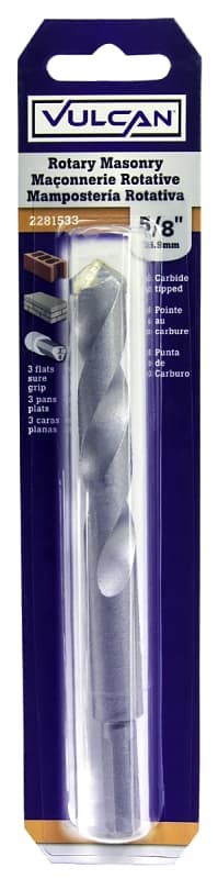Vulcan 261151OR Drill Bit, 5/8 in Dia, 6 in OAL, Spiral Flute, Straight Shank – image 1