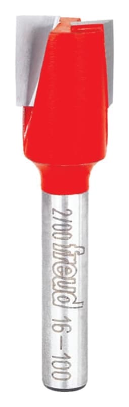 Freud 16-100 Router Bit, 1/2 in Dia Cutter, 2 in OAL, 1/4 in Dia Shank, 2-Cutter, Carbide – image 1