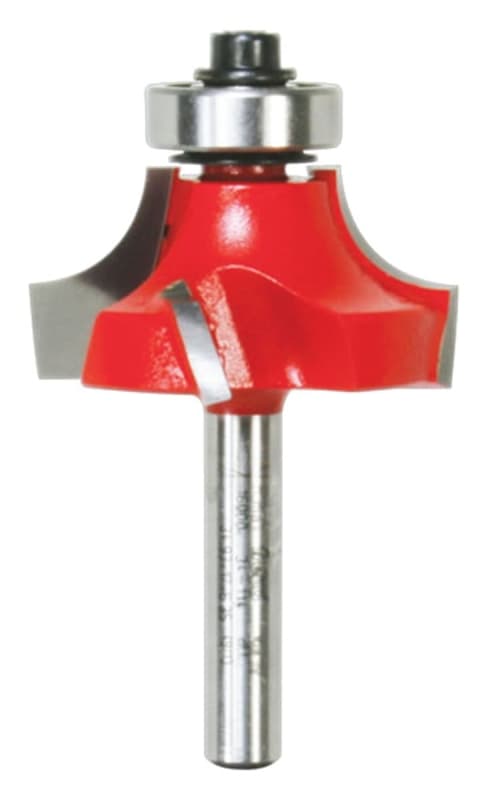 Freud 34-114 Router Bit, 1/2 in Dia, 1-3/8 in Dia Cutter, 2-3/16 in OAL, 1/4 in Dia Shank, 4-Cutter, Carbide – image 1