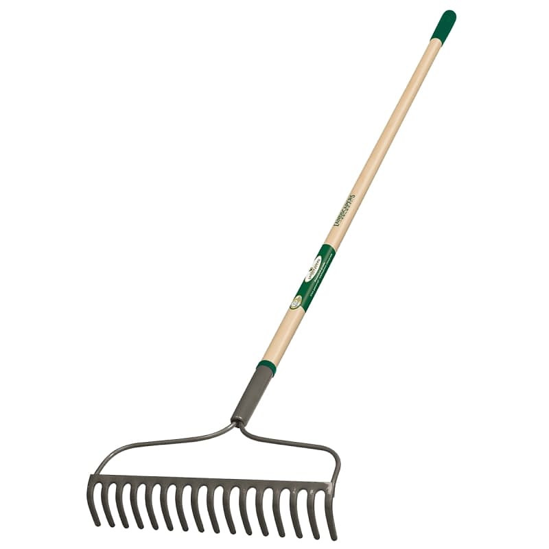 Landscapers Select 34582 Bow Rake, 16 in W Head, 16 -Tine, Steel Tine, 54 in L Handle – image 1