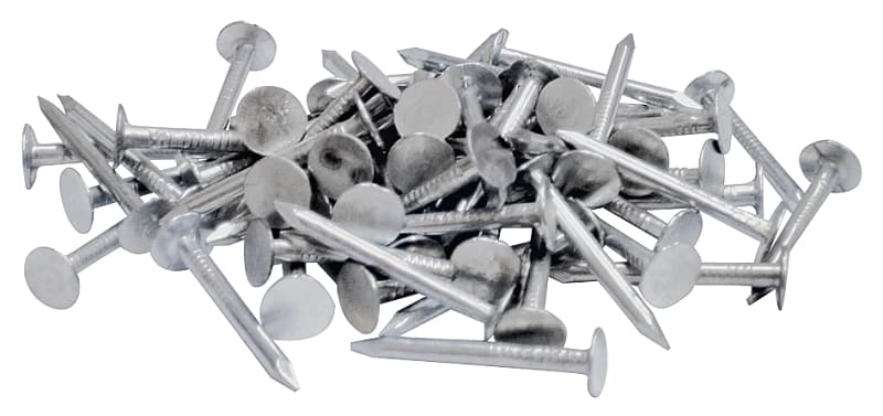 ProFIT 0132058 Hand Drive Roofing Nail, 1 in L, Flat Head, 11 ga Gauge, Steel – image 1