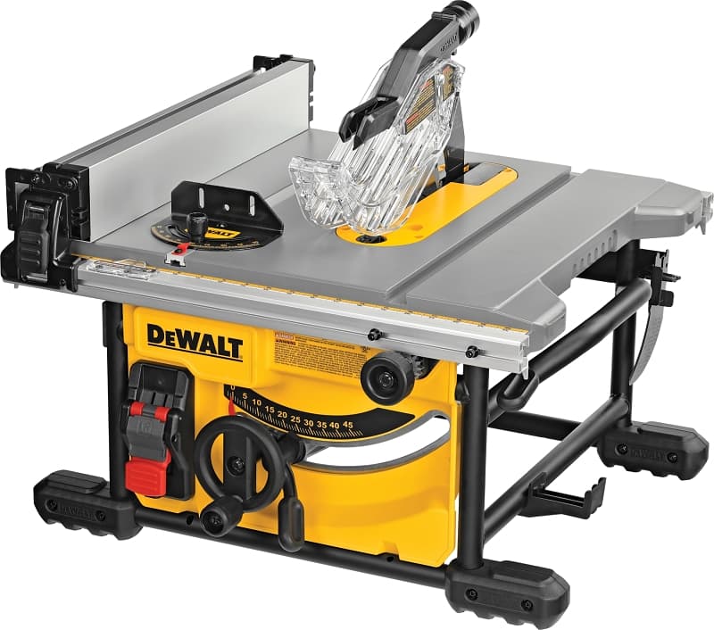 DEWALT DWE7485 Compact Jobsite Table Saw, 120 VAC, 15 A, 8-1/4 in Dia Blade, 5/8 in Arbor, 24-1/2 in Rip Capacity Right – image 1