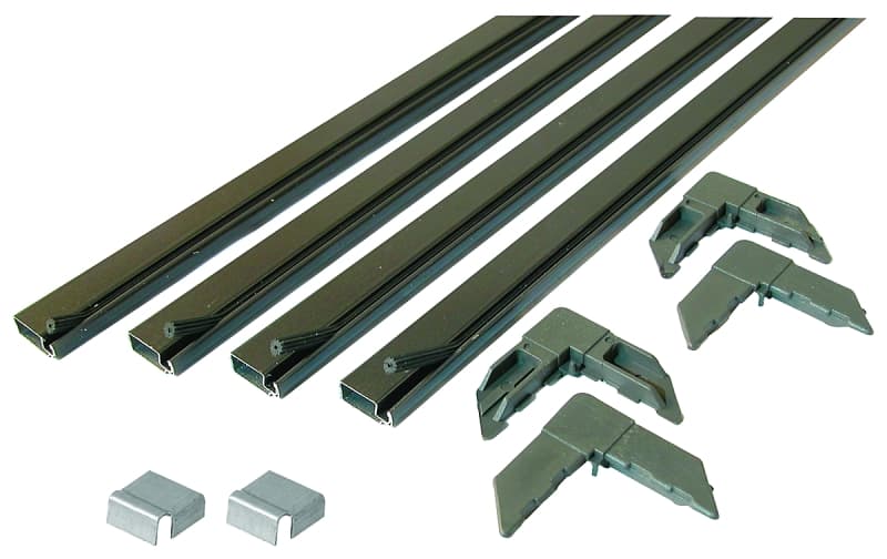 Make-2-Fit PL 7807 Screen Frame Kit, 4 ft L x 3/4 in W Dimensions, Aluminum, Bronze, 10-Piece – image 1