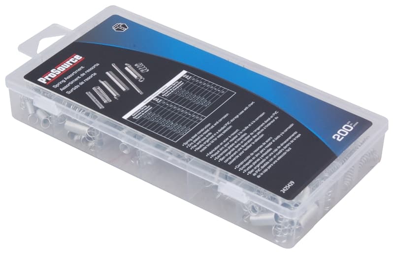 ProSource 61250 Spring Assortment, Spring Steel, Zinc, 200-Piece – image 1