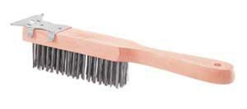 Hyde Richard Series 03250 Wire Brush, 1 in L Trim, Carbon Steel Bristle – image 1