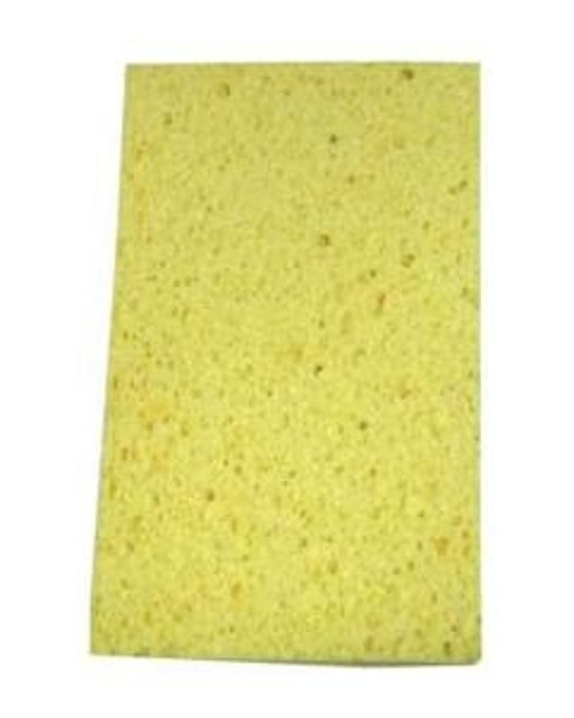 Richard 05665 Cellulose Sponge, 8 in L, 5 in W, 2-1/2 in Thick, Cotton Fiber/Wood, Yellow – image 1
