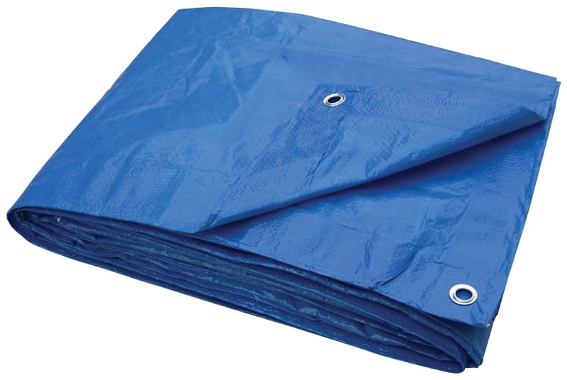 ProSource T1216BB70 Tarpaulin, 16 ft L, 12 ft W, 3.5 mil Thick, Polyethylene, Blue – image 1