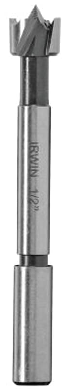 Irwin 1966898/42912 Forstner Bit, 3/4 in Dia, 3-1/2 in OAL, 1-Flute, 3/8 in Dia Shank, Reduced Shank – image 1