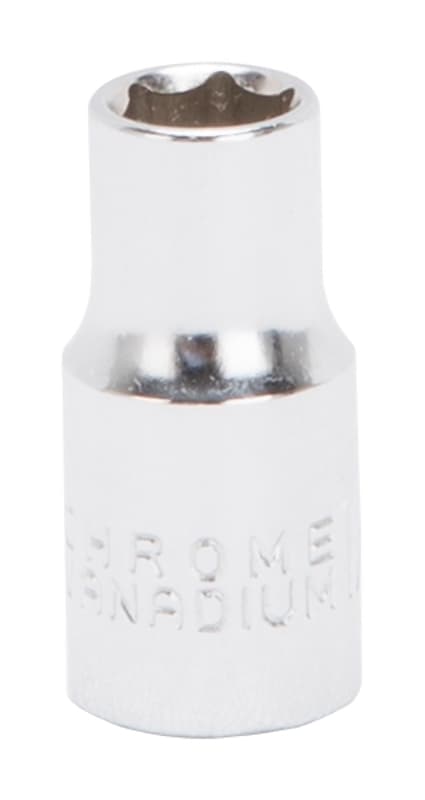 Vulcan MT6482418 Drive Socket, 1/4 in Socket, 1/4 in Drive, 6-Point, Chrome Vanadium Steel, Chrome – image 1
