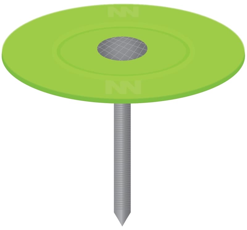 Stinger 0135151 Cap Nail, 2-1/2 in L, Flat Head, 12 ga Gauge, Plastic/Steel – image 1