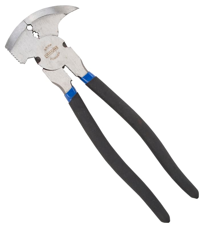 Vulcan PC990-01 Fencing Plier, 2.3 mm Cutting Capacity, 10 in OAL, 1 in L Jaw, 3-1/8 in W Jaw, Carbon Steel Jaw – image 1
