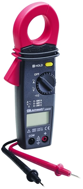 Gardner Bender GCM-221 Clamp Meter, 600 A, 600 VAC, 600 VDC, 1 MOhm, LCD Display, Black – image 1