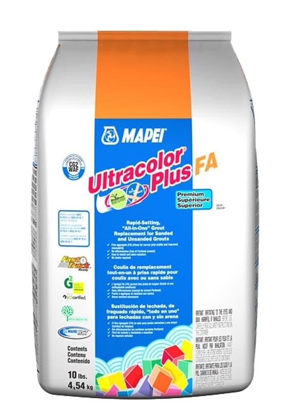 Mapei Ultracolor Plus FA 6BU522005 All-in-One Grout, Eggshell, 10 lb Bag – image 1