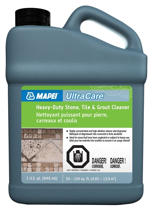 Mapei 01332021 Stone Tile and Grout Cleaner, 946 mL, Bottle, Liquid, Slight, Beige – image 1