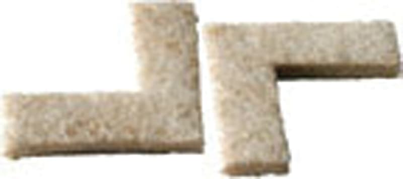 Shepherd Hardware Felt ClothGard Series 9816 Protective Pad, Felt Cloth, Beige, 1-1/2 in L, 4-5/8 in W, 5-1/2 in Thick – image 1