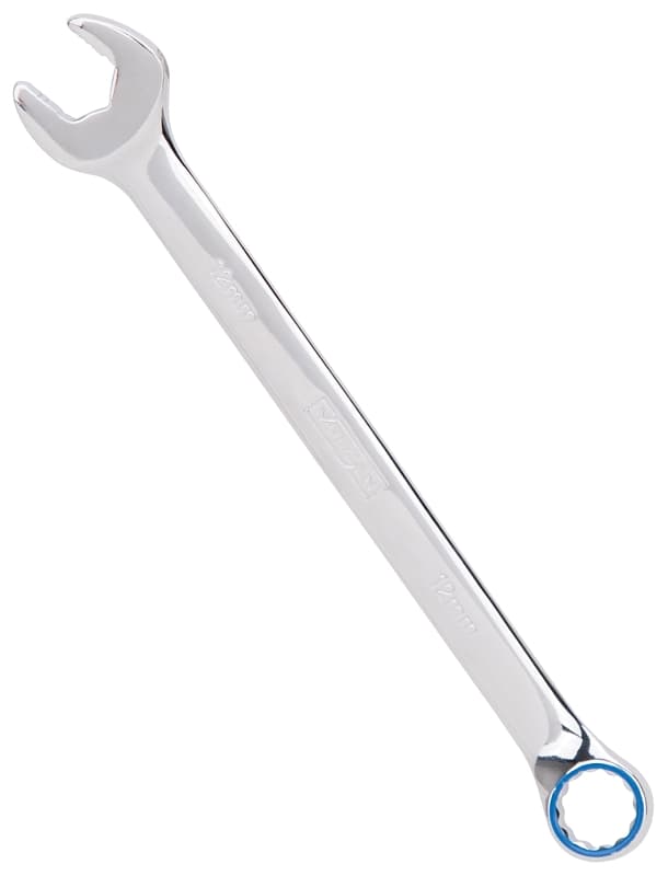 Vulcan MT6548143 Combination Wrench, Metric, 12 mm Head, Chrome Vanadium Steel, Silver, Round Handle – image 1