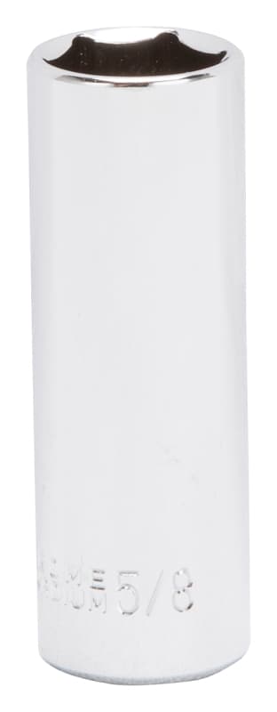 Vulcan MT6495733 Drive Socket, 5/8 in Socket, 3/8 in Drive, 6-Point, Chrome Vanadium Steel, Chrome – image 1