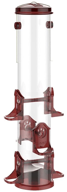 Stokes Select 38032 Bird Feeder, 18 in H, 2.5 qt, Polycarbonate, Red/Yellow, Hanging Mounting – image 1