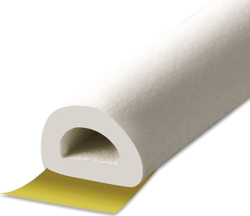 Climaloc CF22004 Foam Tape, 11/32 in W, 17 ft L, 5/16 in Thick, EPDM Rubber, White – image 1