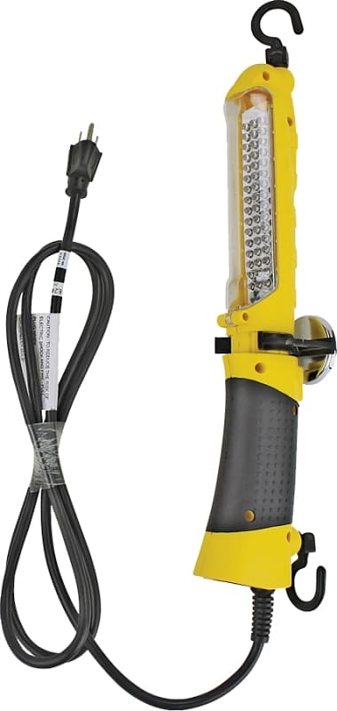 PowerZone ORTLLED48606 Drop Light, 120 V, LED Lamp, 6 ft L Cord, Yellow – image 1