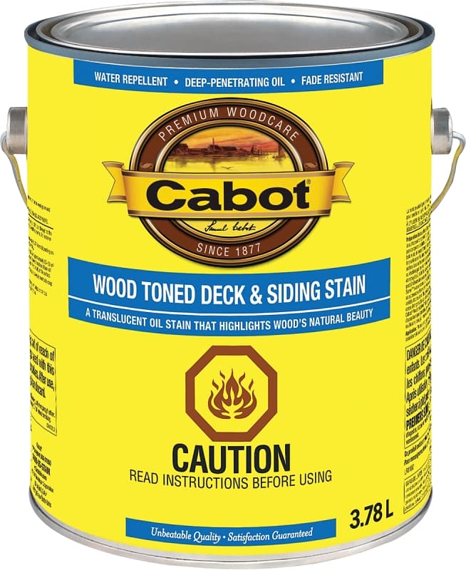 Cabot 19200 19205 Wood Toned Stain, Pacific Redwood, Liquid – image 1